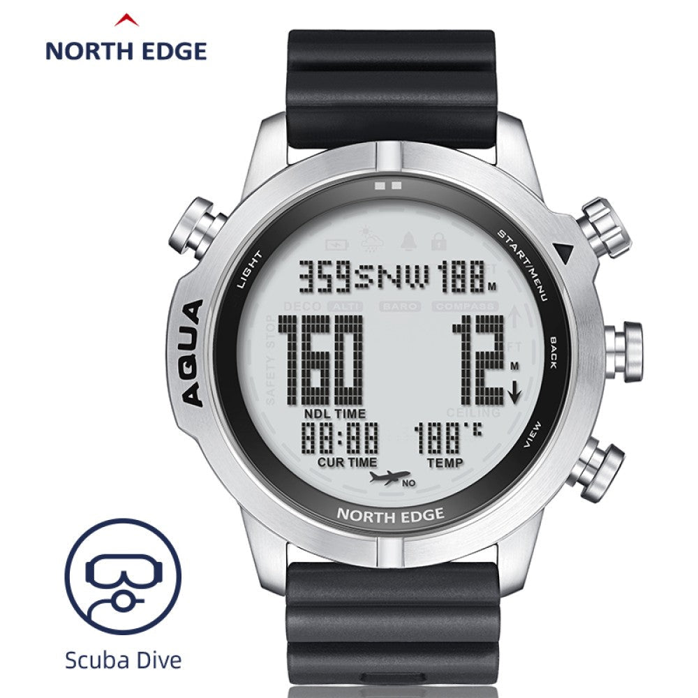 NORTH EDGE Tactical Aqua Scuba Dive Watch White image 15