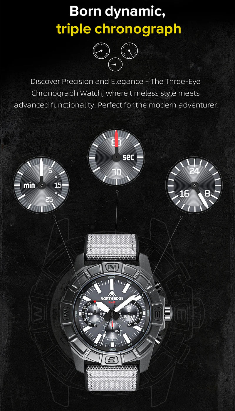 NORTH EDGE Tactical BLAZE Solar Powered Watch image 10