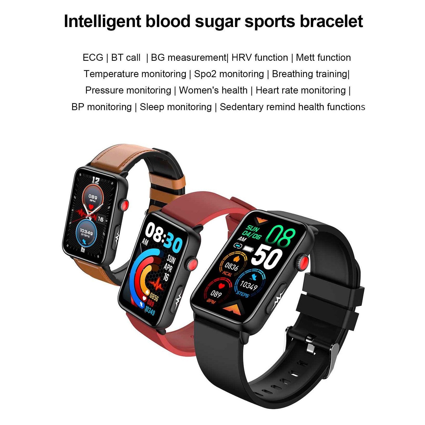 NORTH EDGE intelli Advance Bracelet Smart Watch Glucose ECG image 9