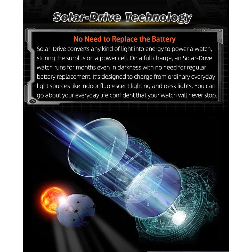 NORTH EDGE Tactical Evoque 2 Solar Drive Watch Orange image 10