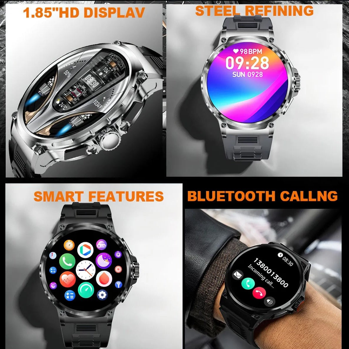 NORTH EDGE Velocity Series Large Screen Smart Watch image 8