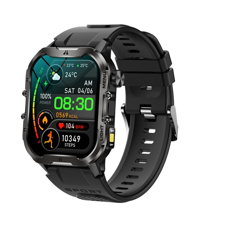 NORTH EDGE T-Series Marine Smart Watch with Flashlight Black image 1