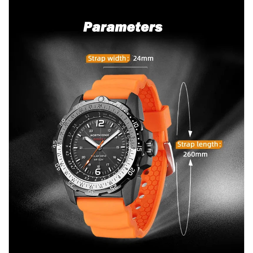 NORTH EDGE Tactical Evoque 2 Solar Drive Watch Black image 7
