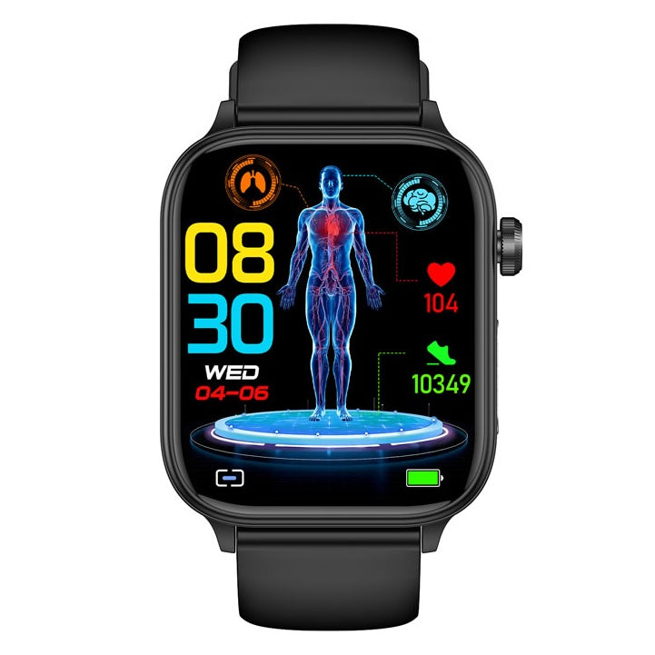 NORTH EDGE intelli Health Glucose Heart Smart Watch - Black Silicone image