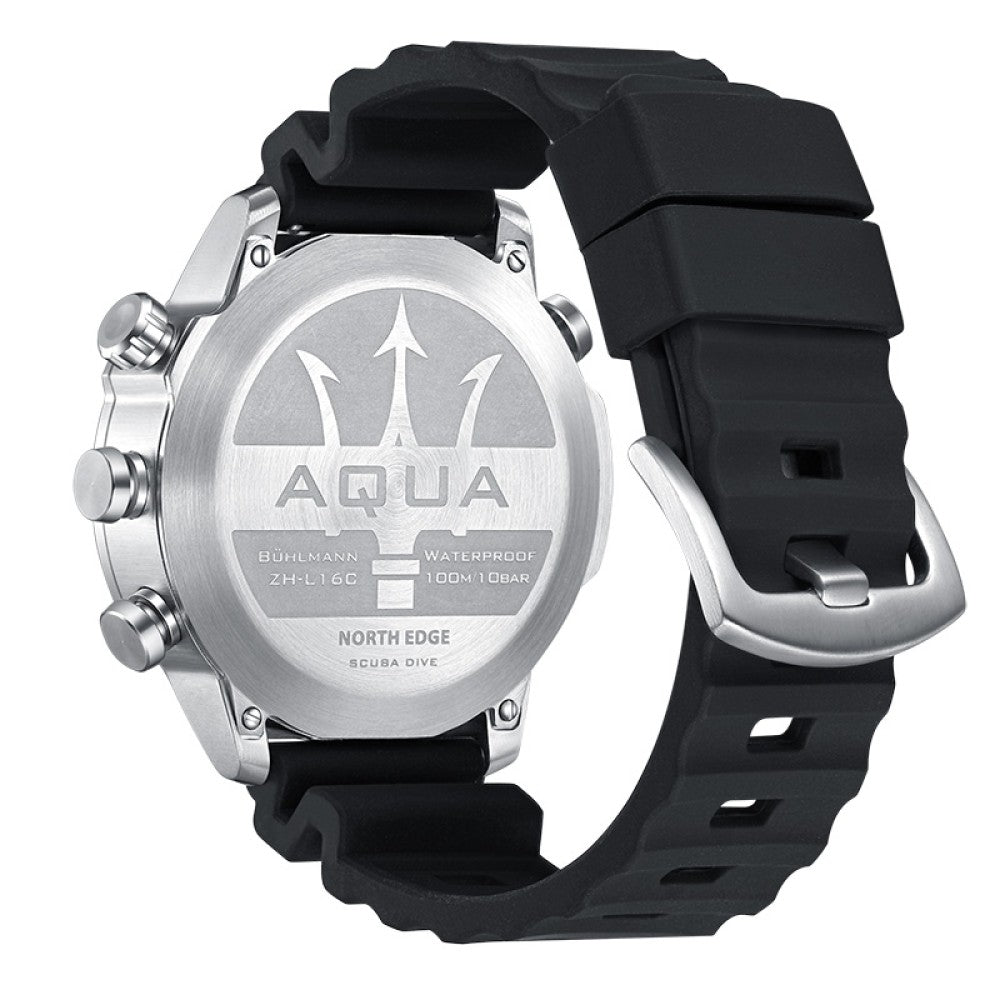 NORTH EDGE Tactical Aqua Scuba Dive Watch White image 3