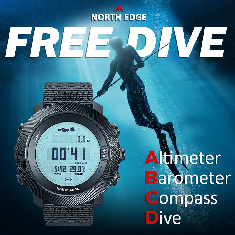 NORTH EDGE Tactical Apache-D Watch White image 3