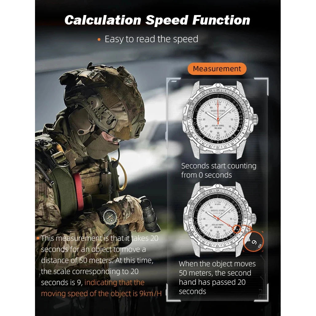 NORTH EDGE Tactical Evoque 2 Solar Drive Watch Orange image 11