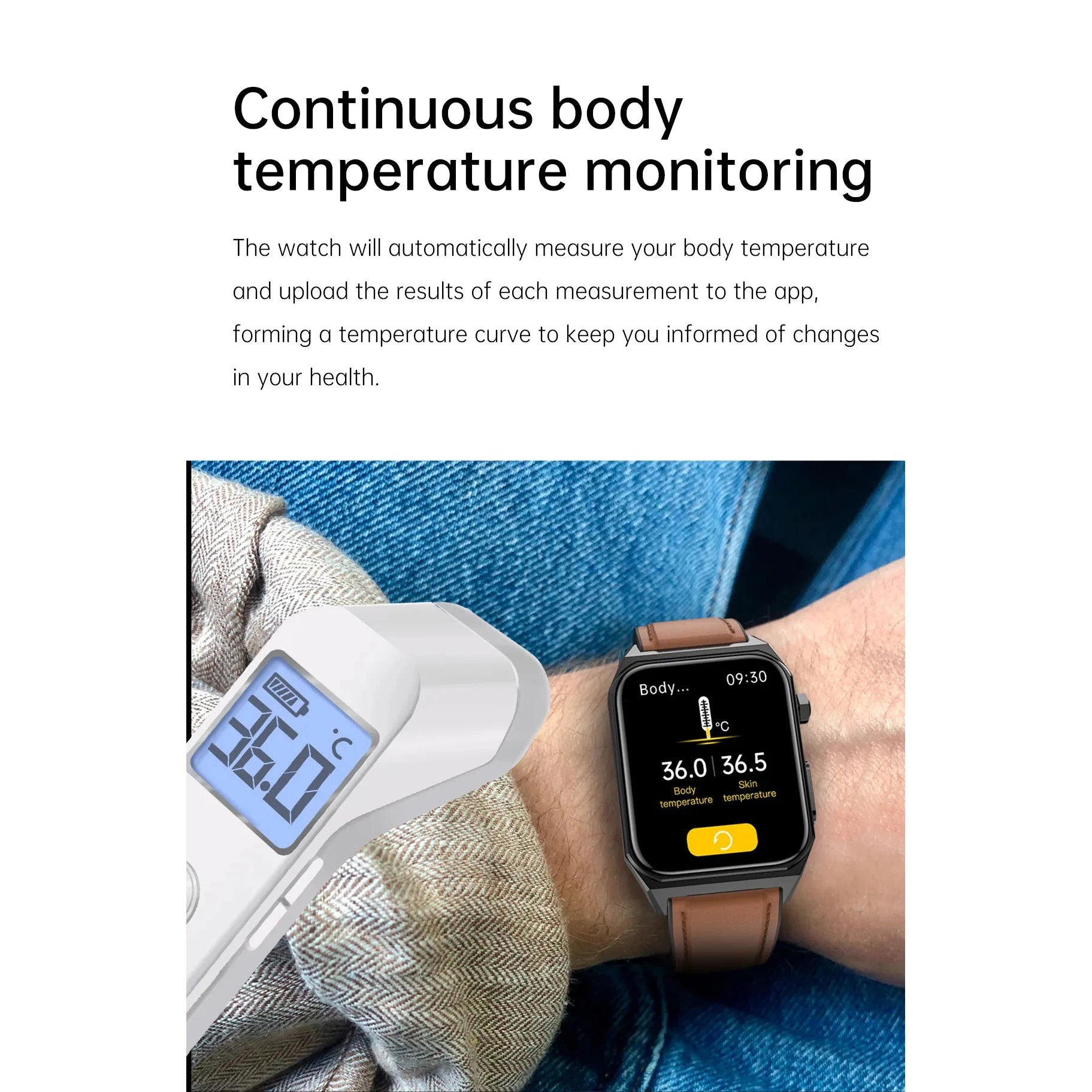 NORTH EDGE Health Plus Glucose Heart Smart Watch image 28