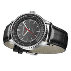 NORTH EDGE Tactical Evoque 3 Classic Aviation Solar Drive Leather Watch image 3