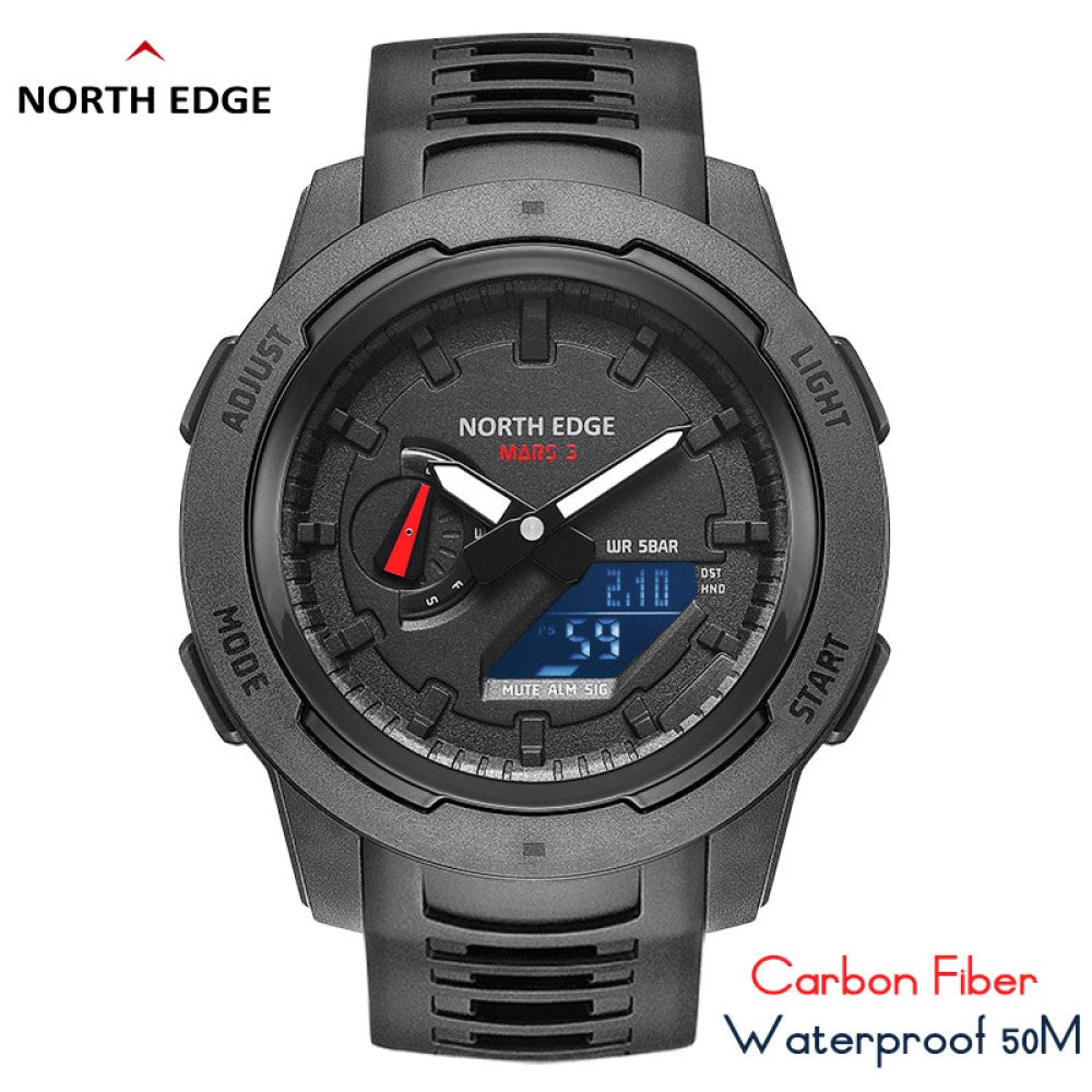 NORTH EDGE Tactical Mars 3 Watch Carbon Fibre image 0