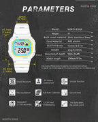 NORTH EDGE Tactical X1 Shock Resistant Sport Watch White image 4