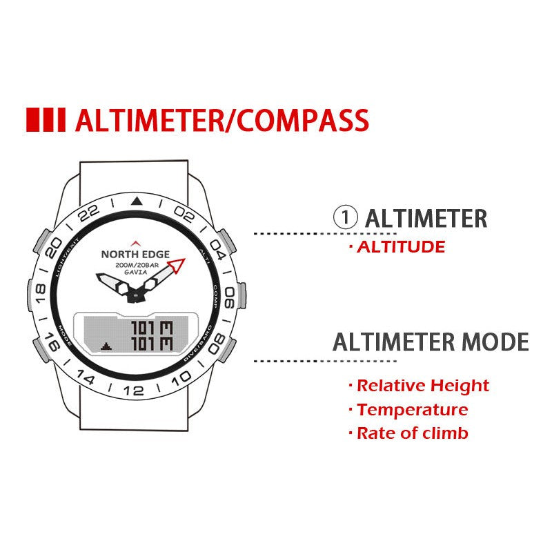 NORTH EDGE Tactical Gavia Watch Steel image 9