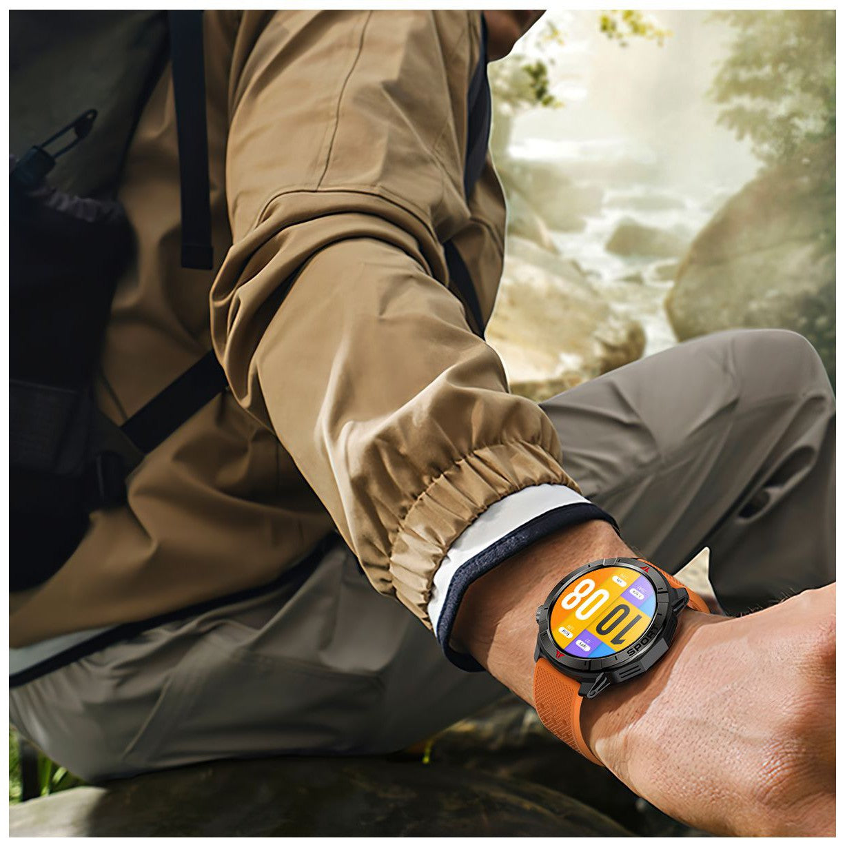 NORTH EDGE Tactical Sport GPS Smart Watch Black image 3