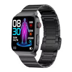 NORTH EDGE All-in-1 Health Plus 2.0 Smart Watch Glucose ECG - Black / Steel image