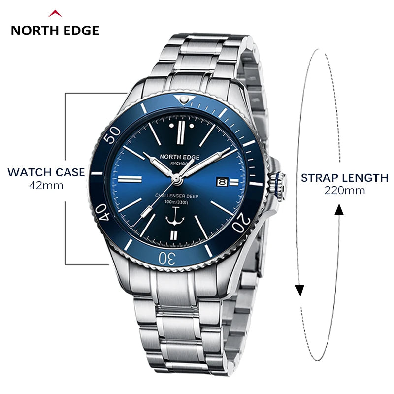 NORTH EDGE Tactical Anchor 100m Automatic Watch image 16