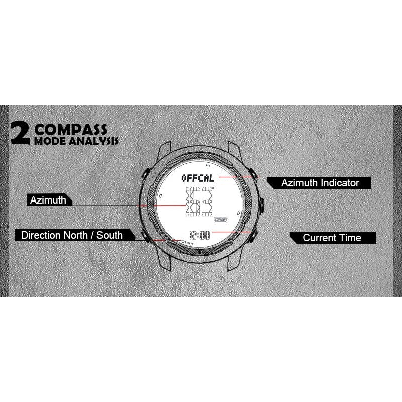 NORTH EDGE Tactical Vertico Carbon Fibre Watch Grey image 5