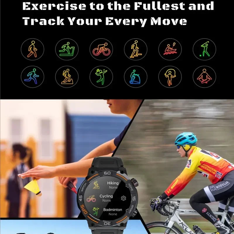 NORTH EDGE Tactical Battalion GPS Smart Watch image 2