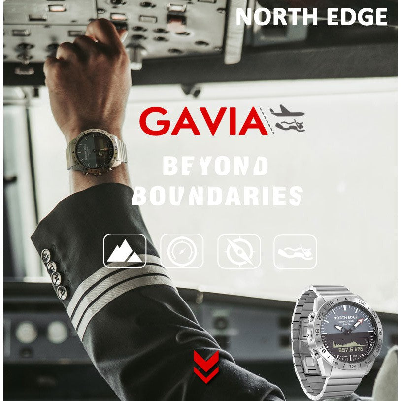 NORTH EDGE Tactical Gavia Watch Silicone Orange image 1