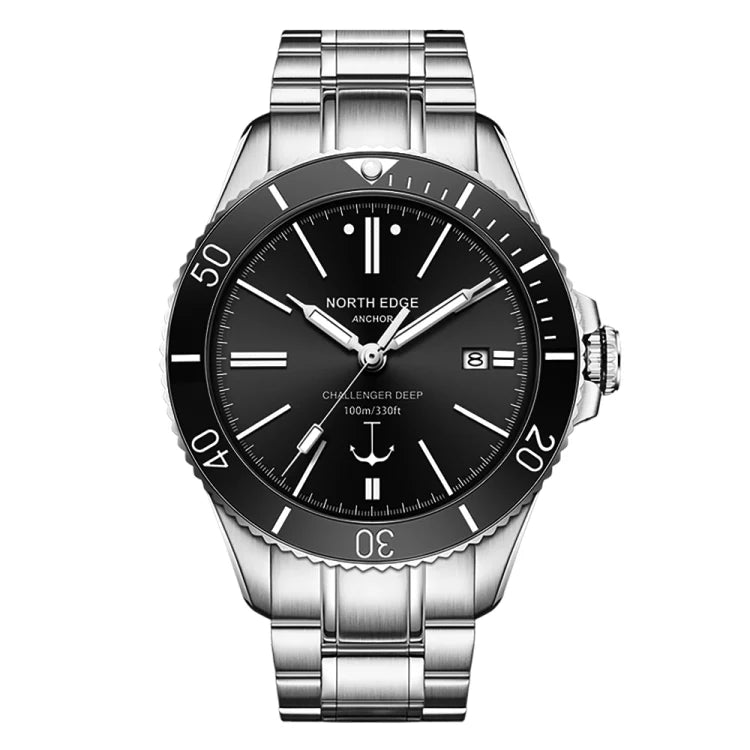 NORTH EDGE Tactical Anchor 100m Automatic Watch - Black image