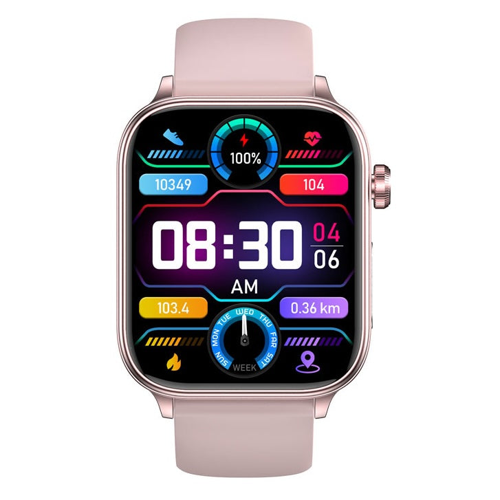 NORTH EDGE intelli Health Glucose Heart Smart Watch - Pink Silicone image