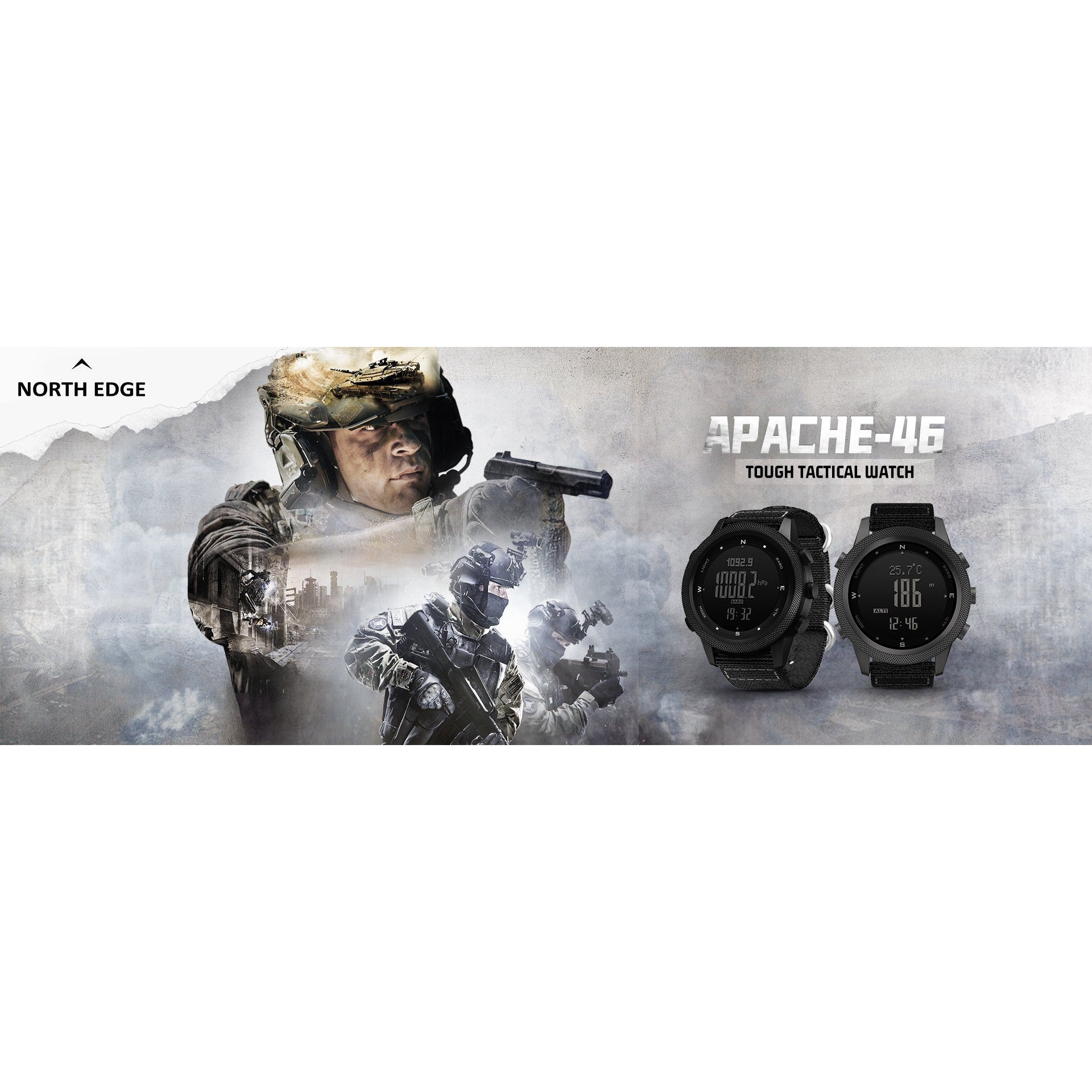 NORTH EDGE Tactical Apache 46 Watch Silicone image 2