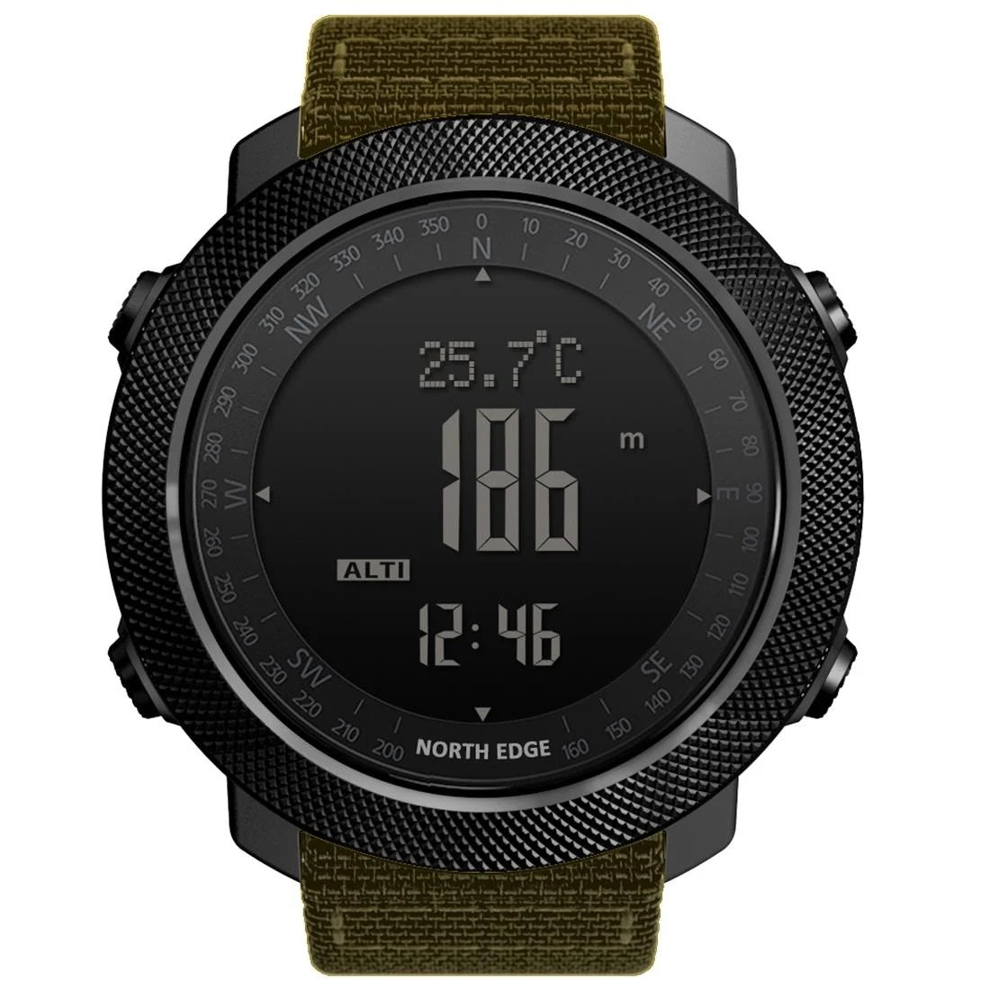 NORTH EDGE Tactical Apache Watch with Nylon Strap Army Green image 0