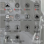 NORTH EDGE Tactical Gavia Watch Silicone Black image 2