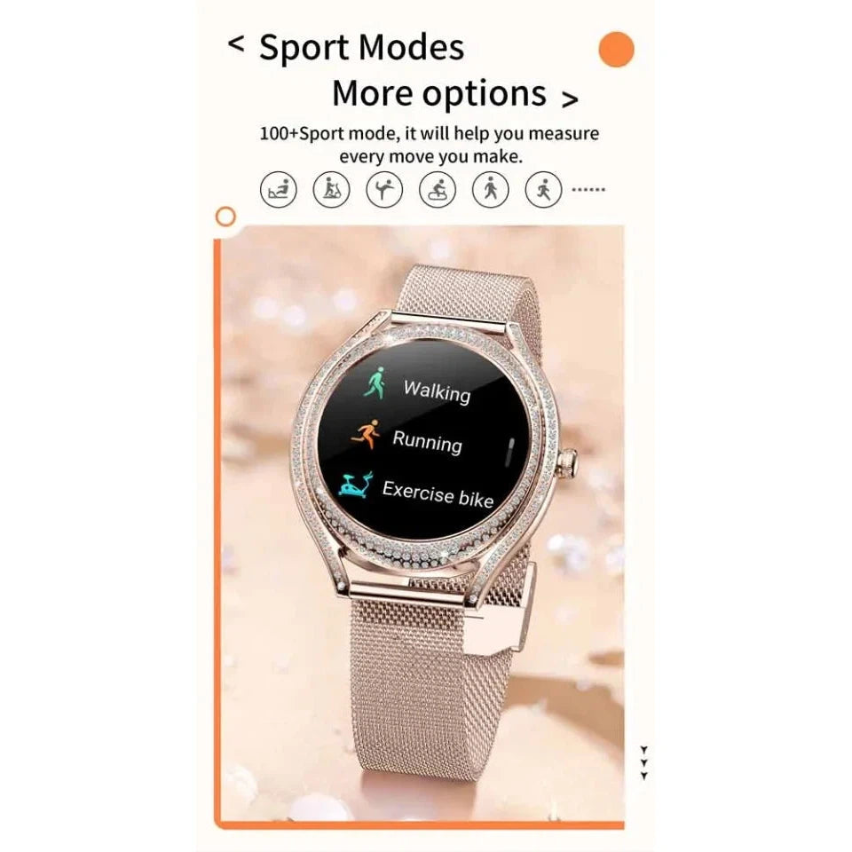 NORTH EDGE Women's Femme Zircon Bling Smart Watch image 11