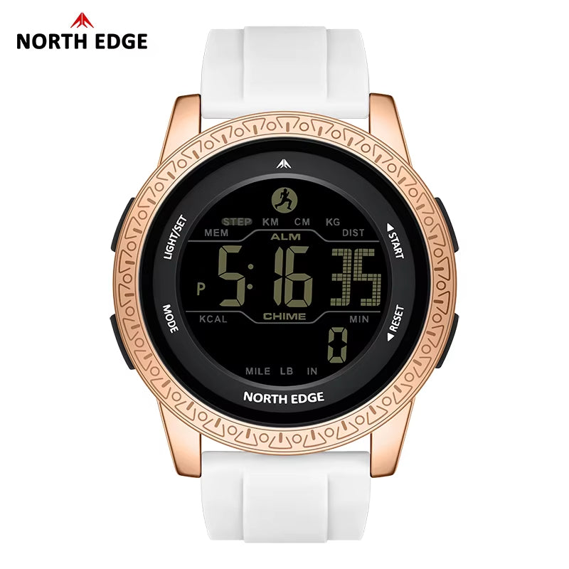 NORTH EDGE Tactical APOLLO Outdoor Sports Watch – Waterproof, Dual Time Zone, Pedometer image 1