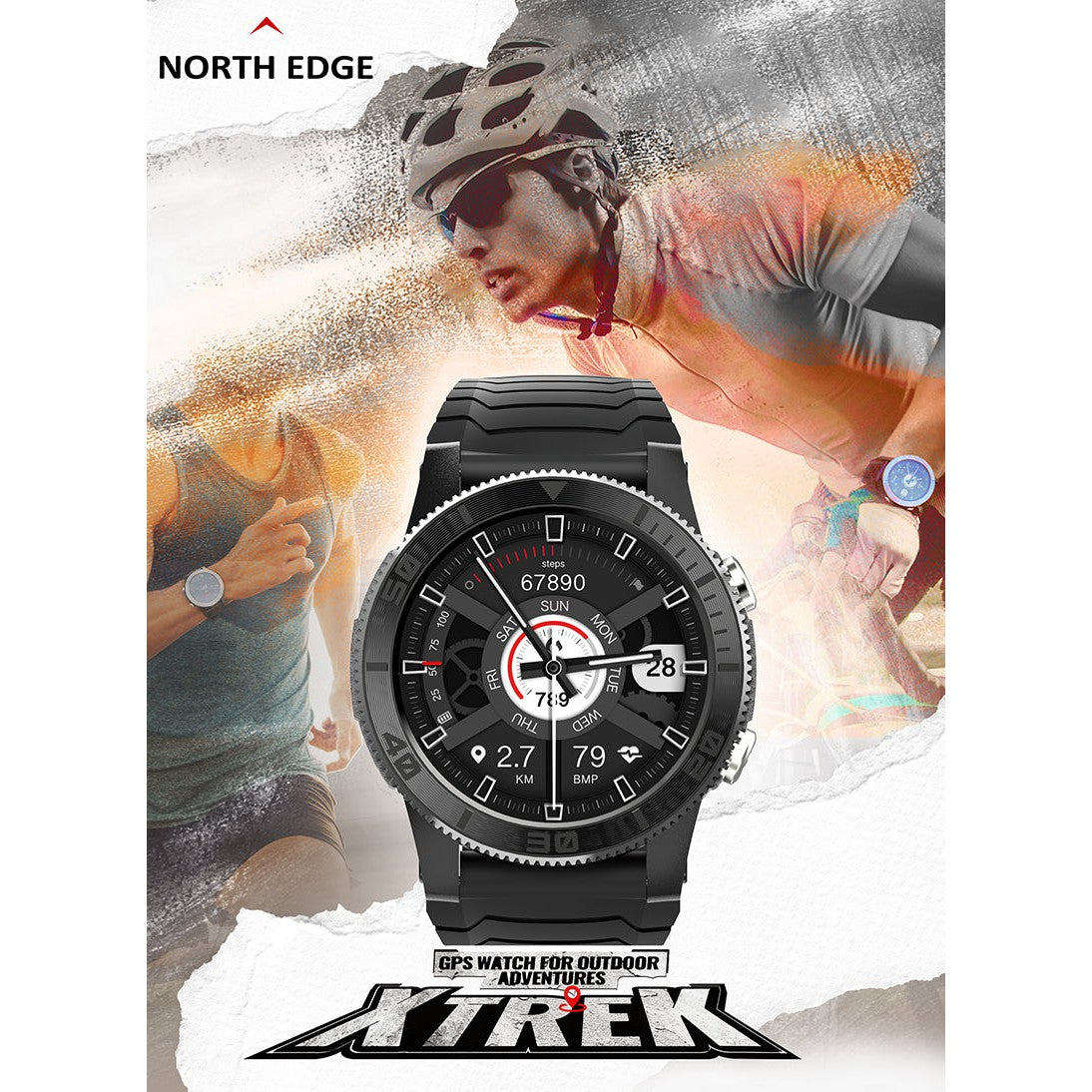 NORTH EDGE Tactical X-Trek GPS Smart Watch image 5