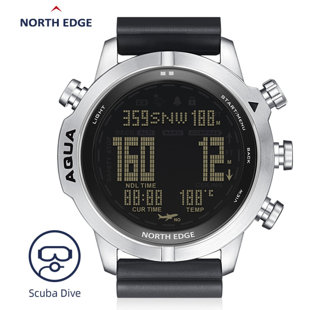 NORTH EDGE Tactical Aqua Scuba Dive Watch Black image 15
